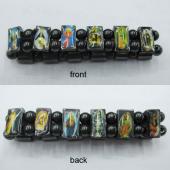 Magnetic Hematite Religious Sealed Icon Bracelet 7.8inch